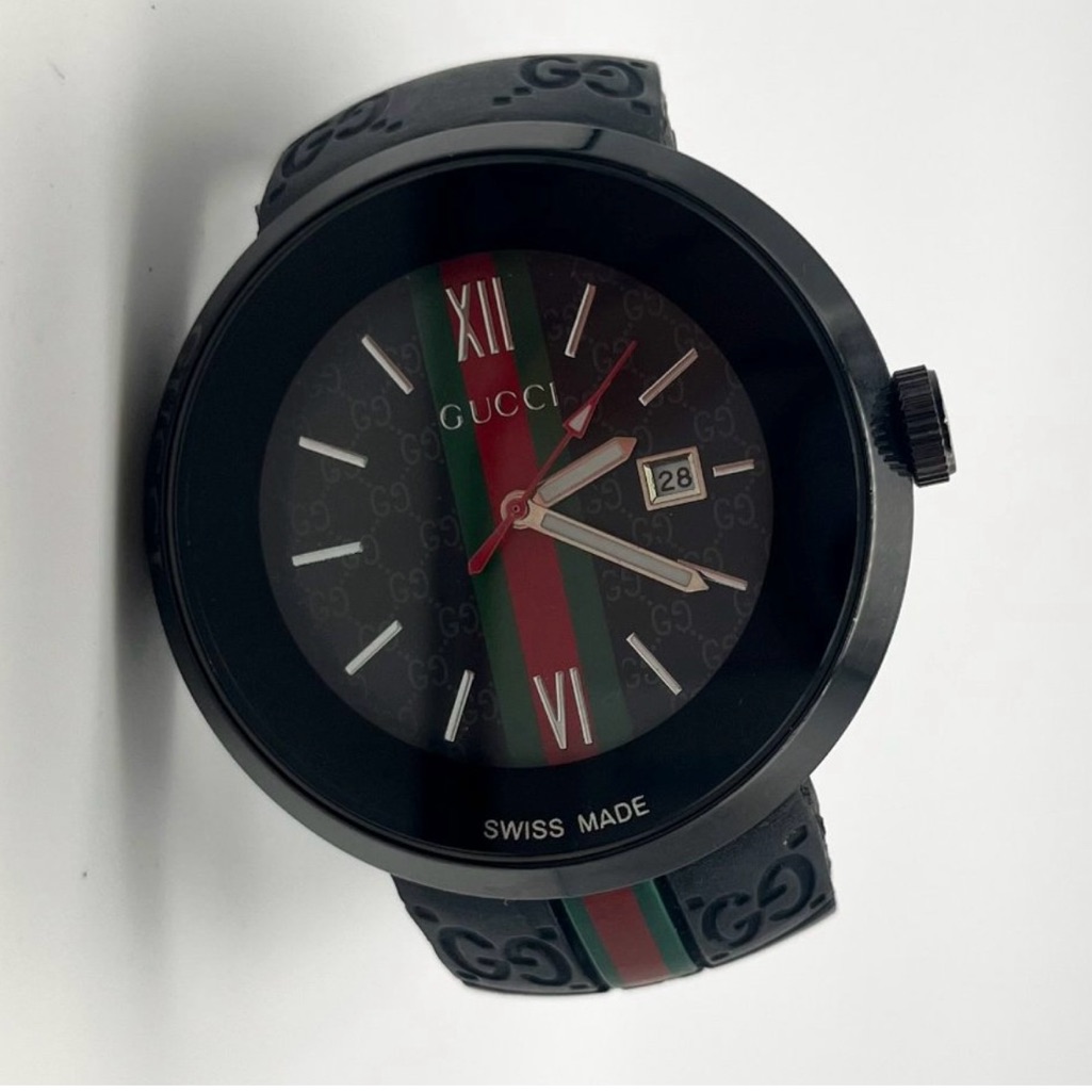 Gucci Black And Green Men's Watch